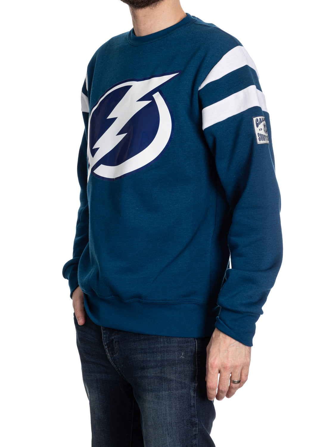 Tampa Bay Lightning Varsity Retro Style Crewneck Sweatshirt