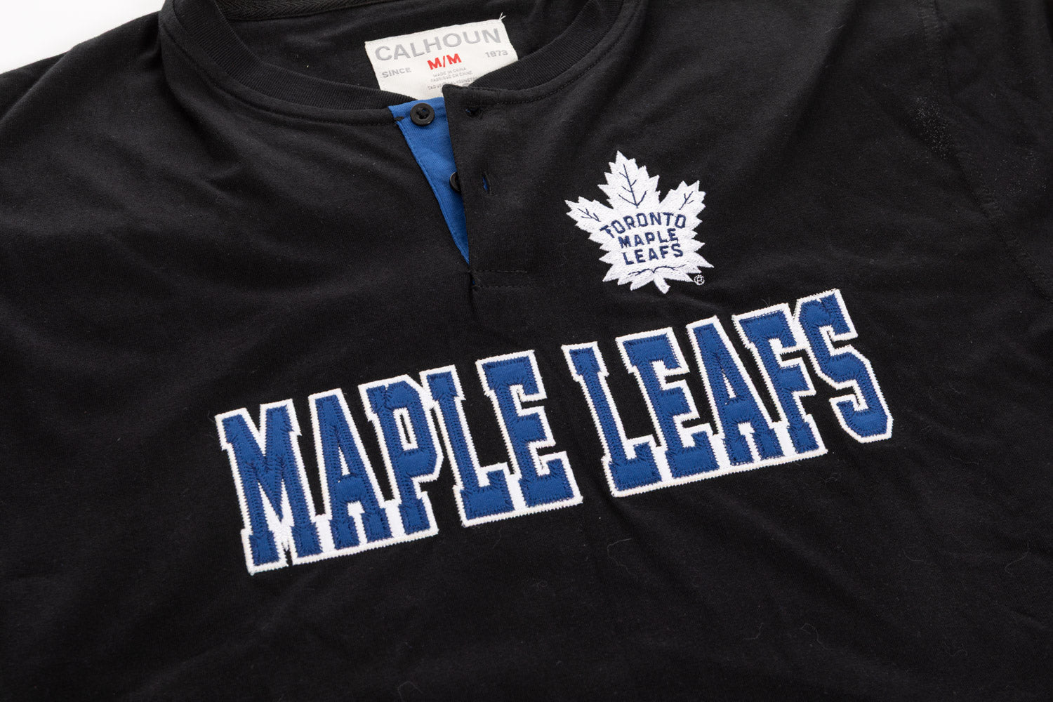 Toronto Maple Leafs Long Sleeve Henley Blackout Edition - Presale