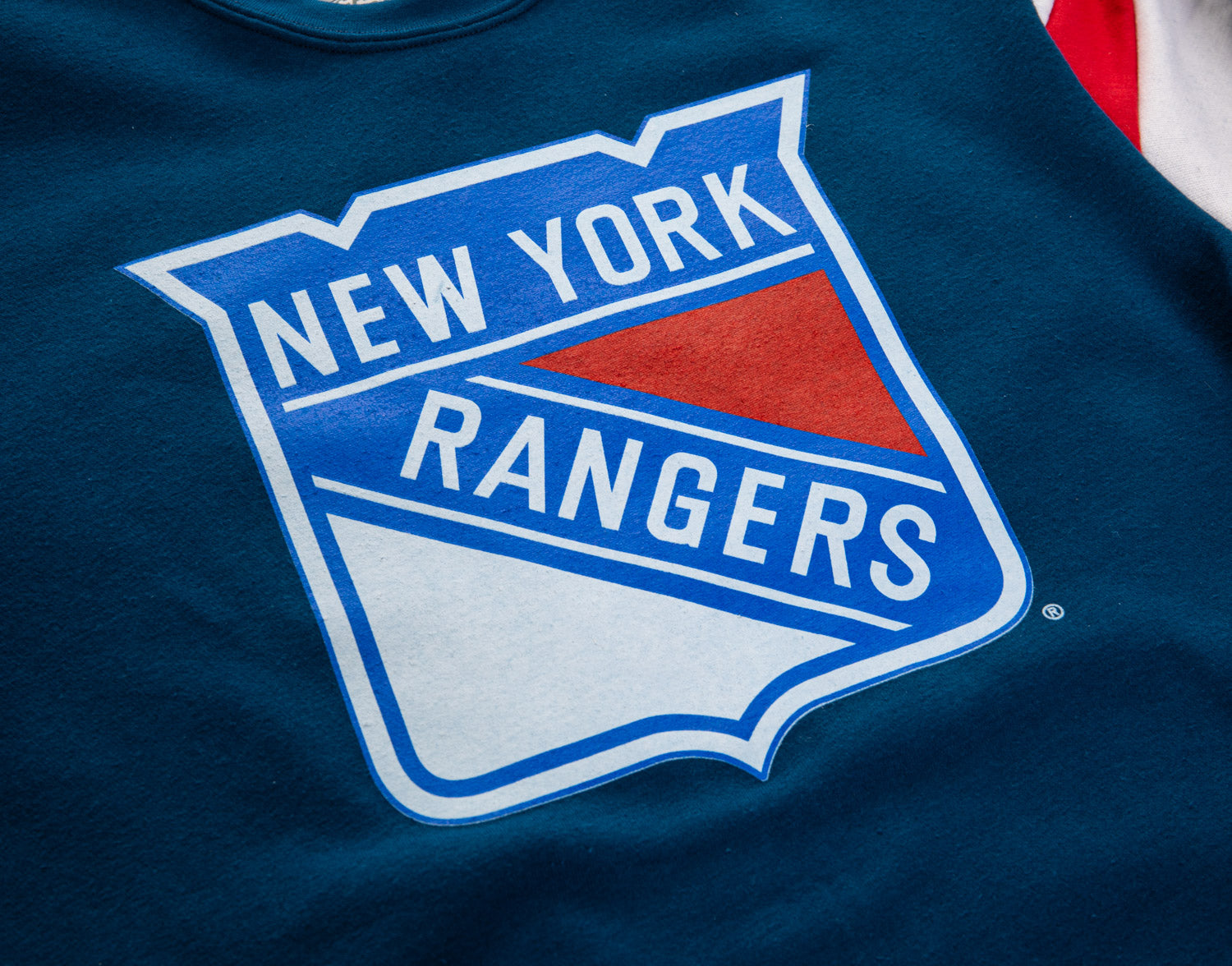 New York Rangers Varsity Retro Style Crewneck Sweatshirt