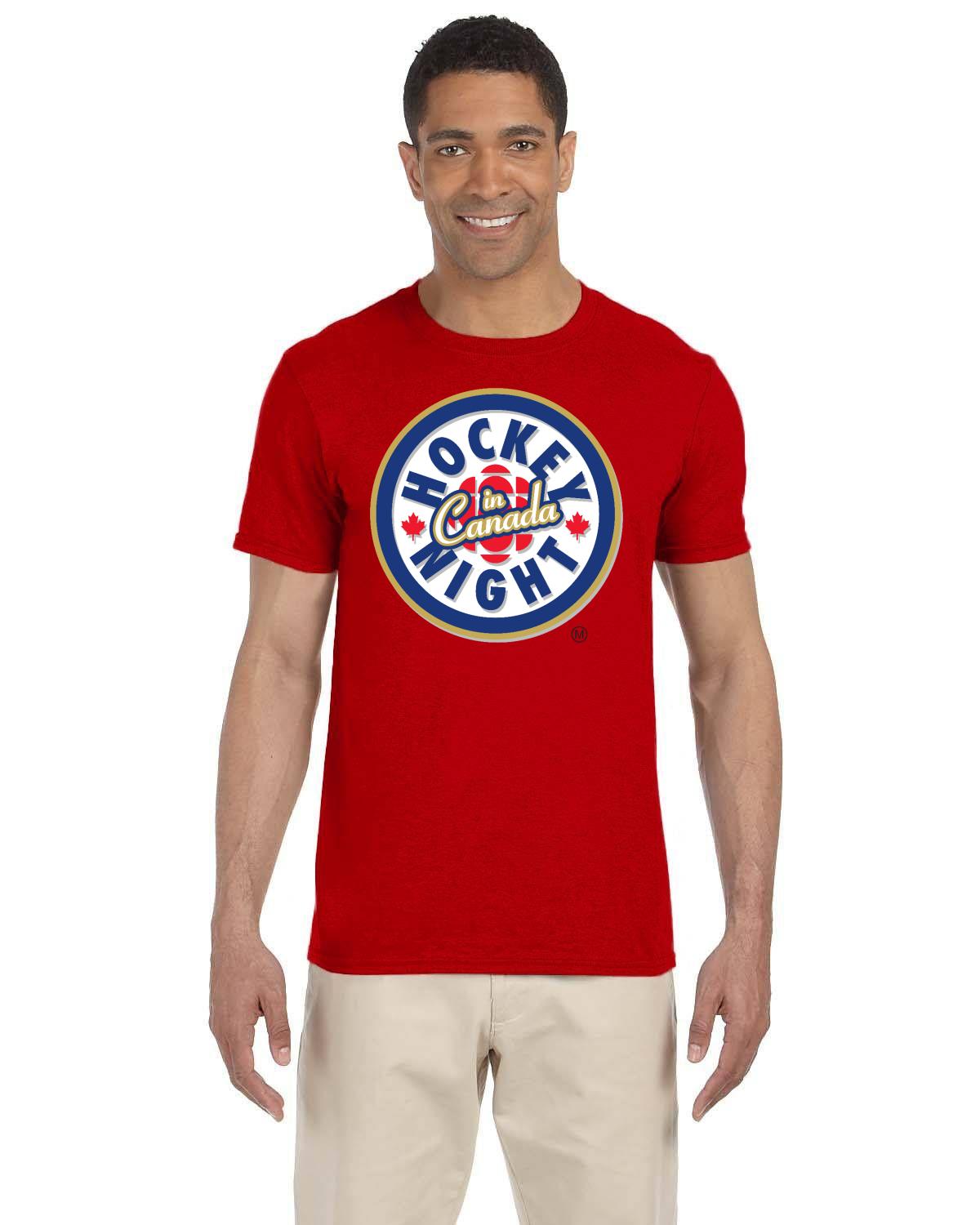 Hockey Night In Canada Shadow Logo, Hockey T-Shirt, HNIC T-Shirt - Officially Licensed CBC Apparel
