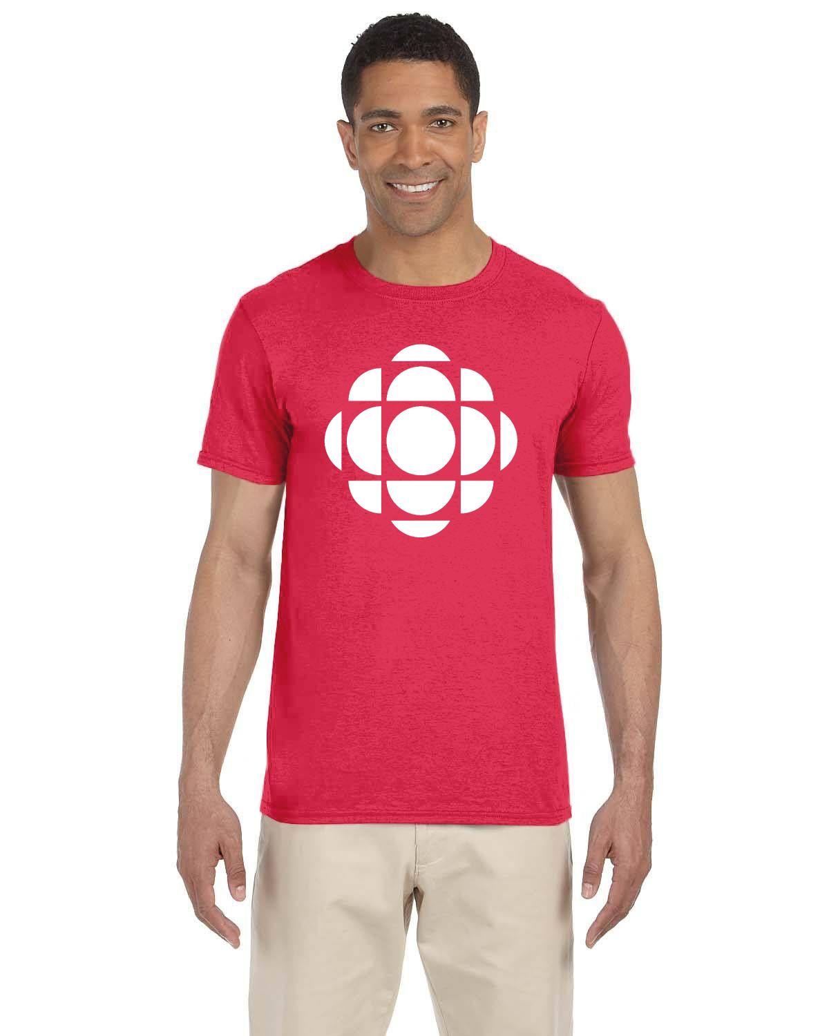 CBC Gem White Logo T-Shirt, Canadian Nostalgia, Officially Licensed CBC Apparel