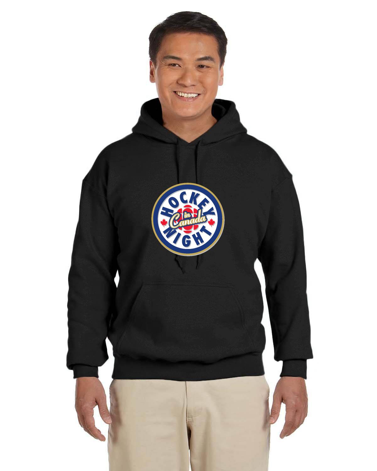 Hockey Night In Canada Shadow Logo, Hockey Hoodie, HNIC Hoodie - Officially Licensed CBC Apparel