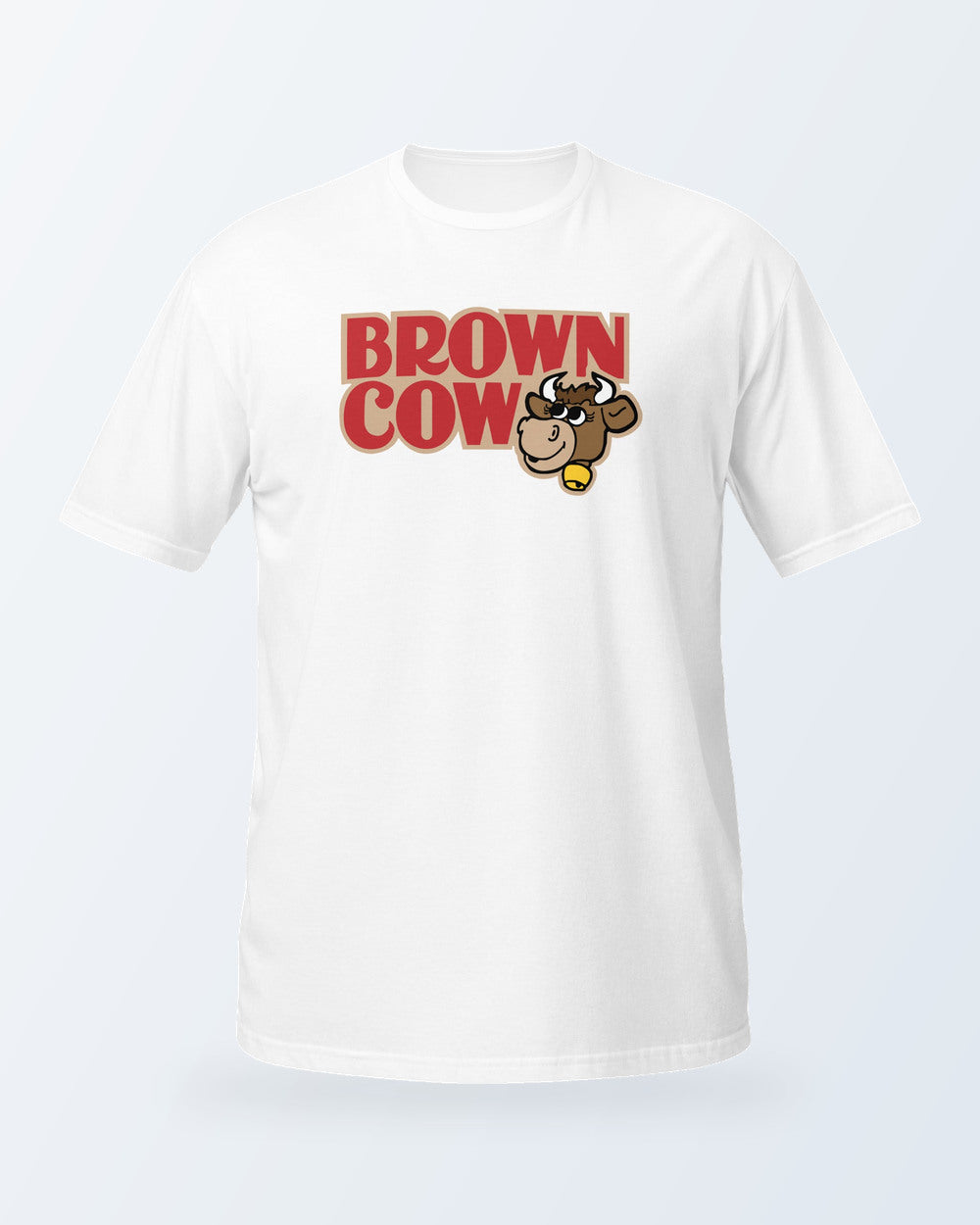 Brown Cow Chocolate Syrup Non Distressed Logo Canadian Nostalgia T-Shirt