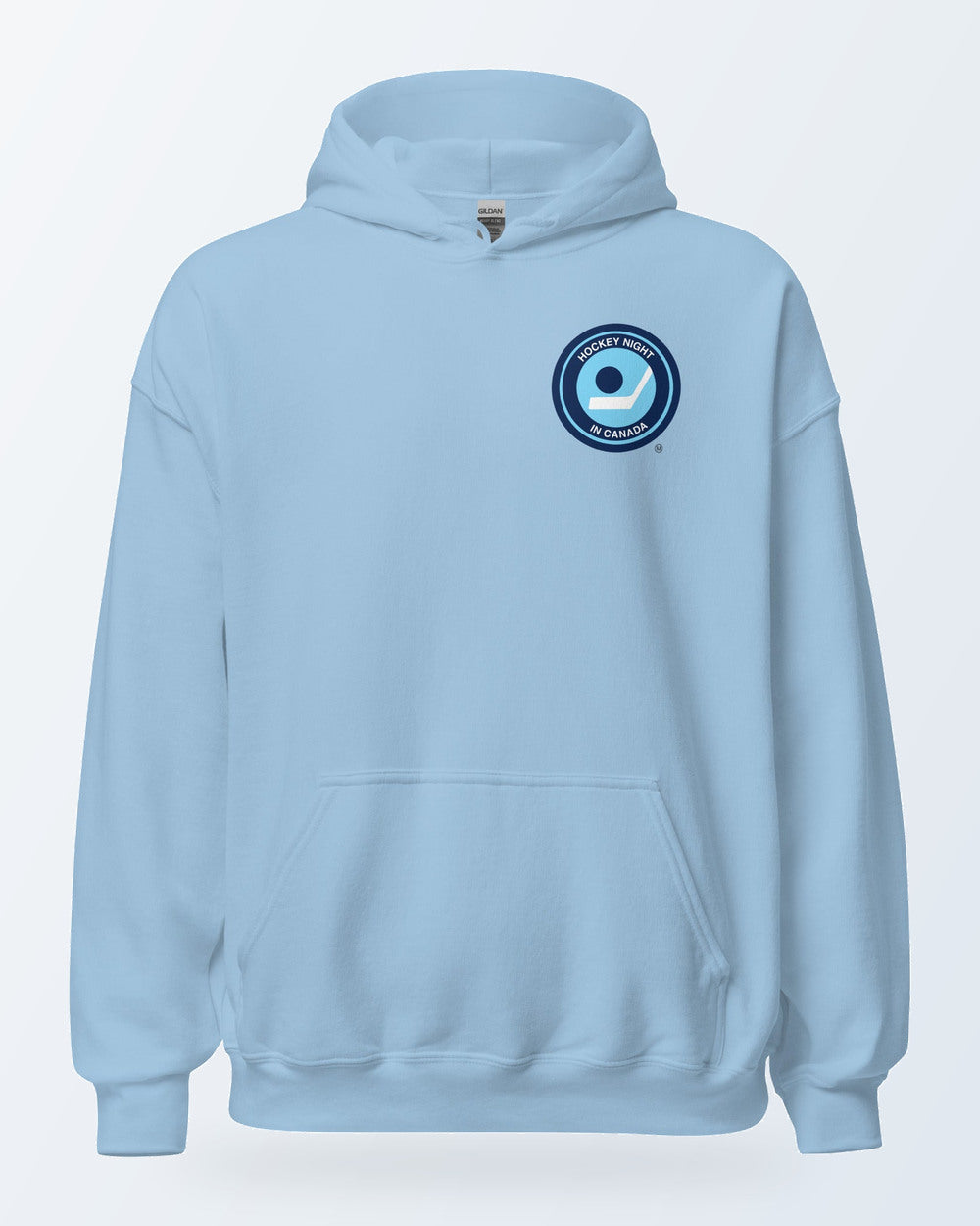 Hockey Night in Canada Retro Logo Hoodie – Light Blue ML