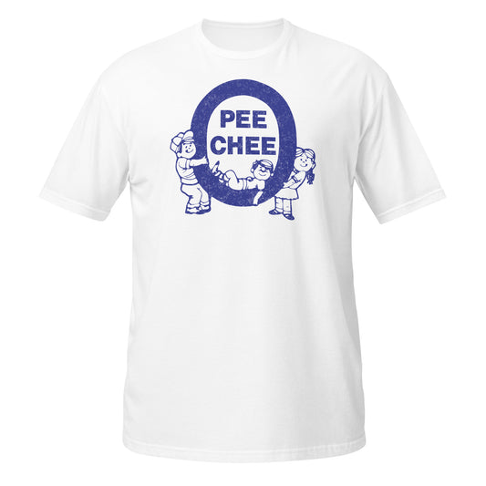 O Pee Chee Canadian Nostalgia T-Shirt Blue Distressed Logo