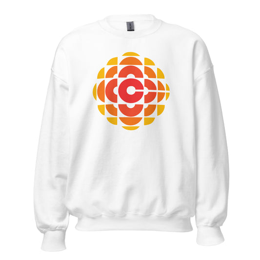 CBC 70's Retro Gem Logo Sweatshirt, Canadian Nostalgia, Officially Licensed CBC Apparel
