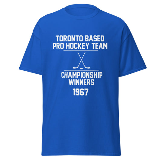 Just the Facts Sports Shirt, Toronto Team 1967 Championship, Athletic Heritage Shirt, Men's Shirt